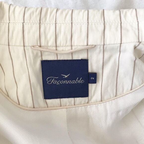 Faconnable pinstripe blazer size 2 - Picture 9 of 10